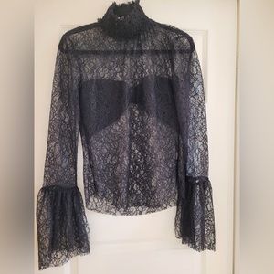 Brand new Zara, black lace top in size small